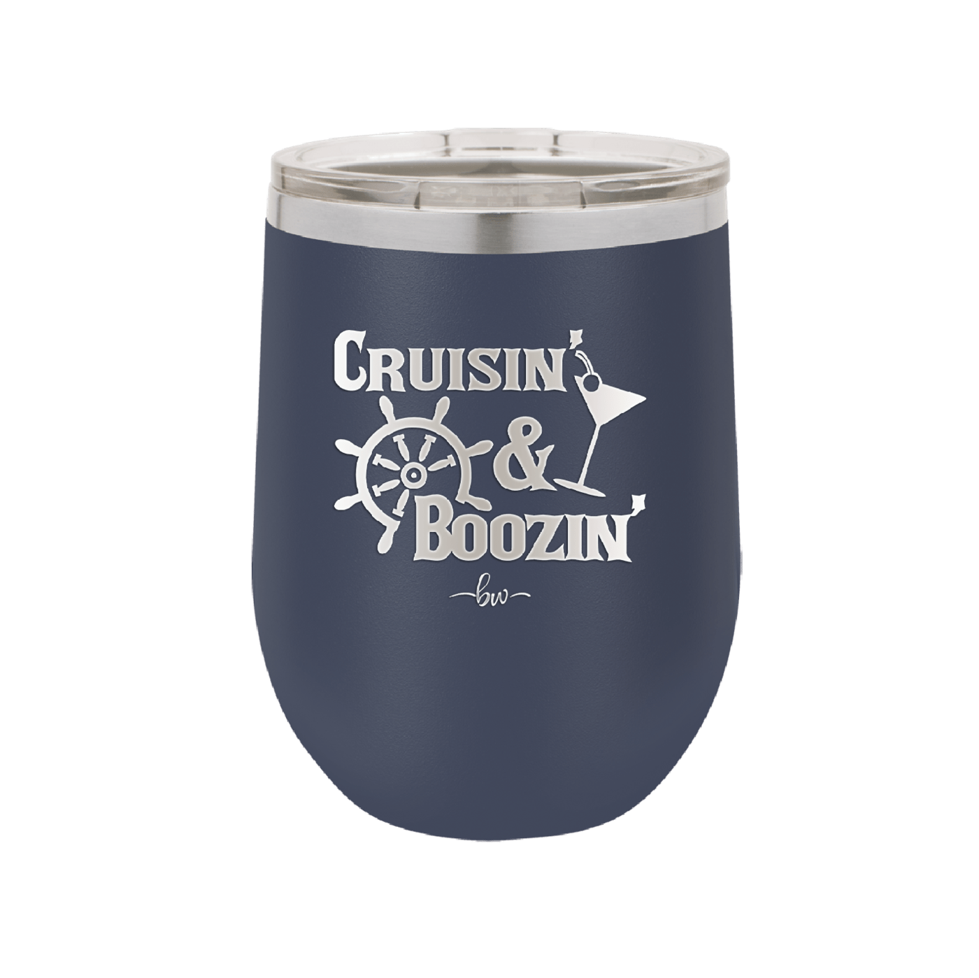 Cruisin and Boozin Cruise 1 - Laser Engraved Stainless Steel Drinkware - 1466 -