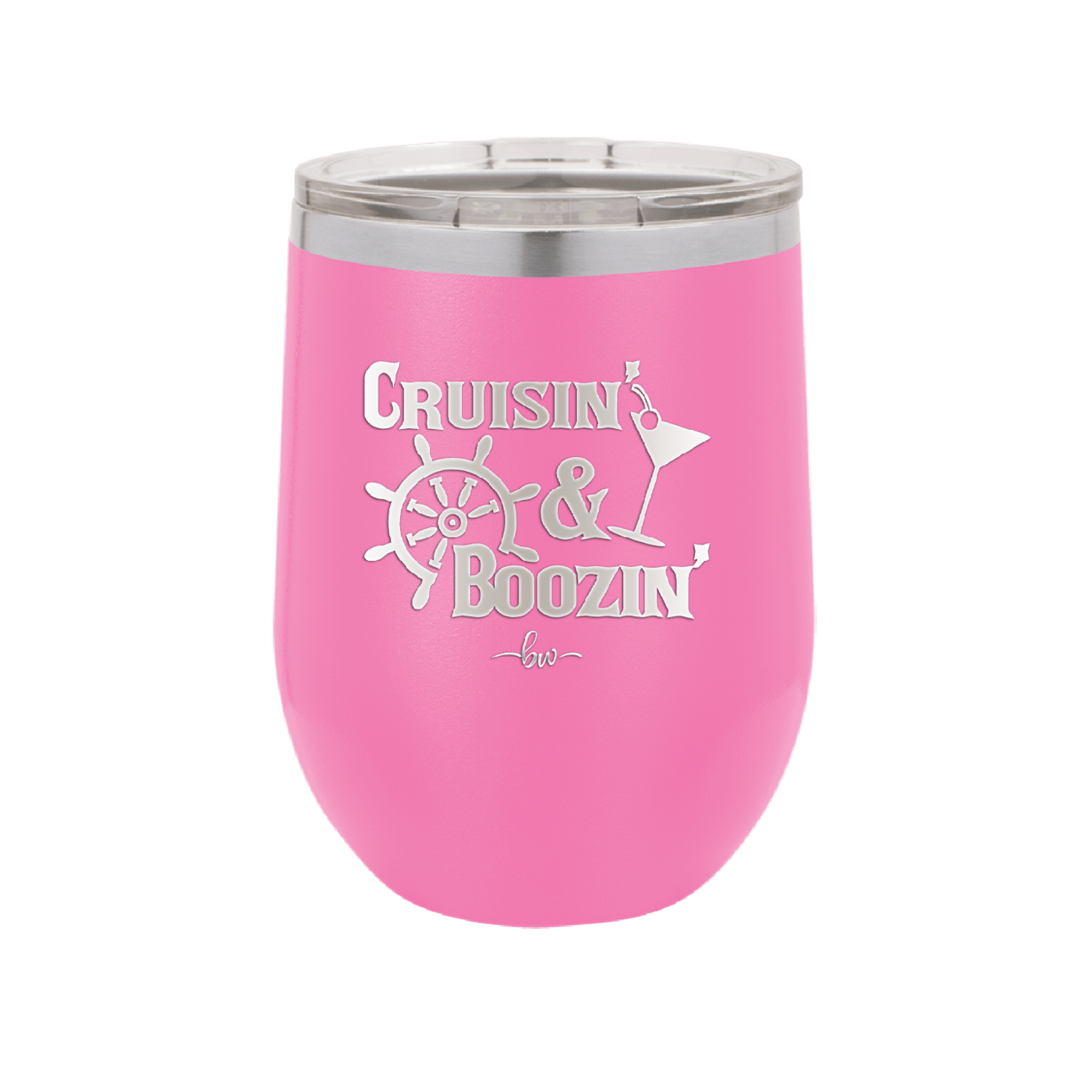 Cruisin and Boozin Cruise 1 - Laser Engraved Stainless Steel Drinkware - 1466 -