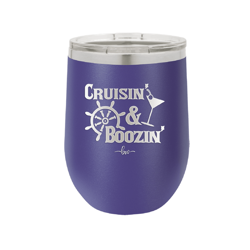 Cruisin and Boozin Cruise 1 - Laser Engraved Stainless Steel Drinkware - 1466 -