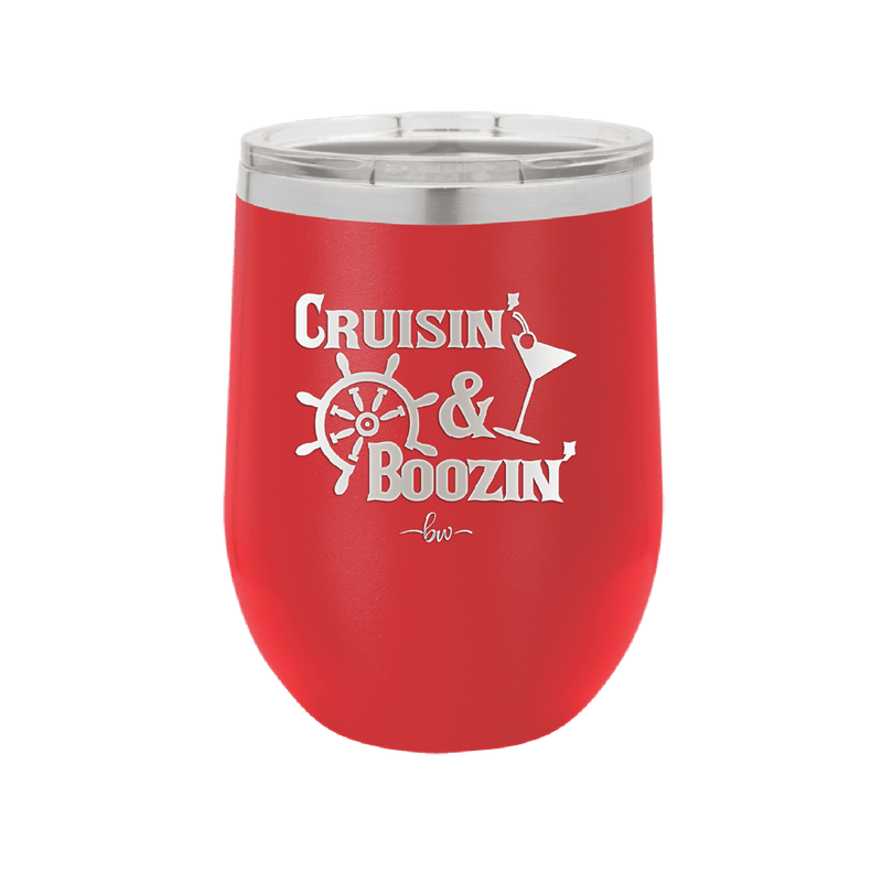 Cruisin and Boozin Cruise 1 - Laser Engraved Stainless Steel Drinkware - 1466 -