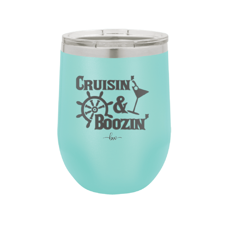 Cruisin and Boozin Cruise 1 - Laser Engraved Stainless Steel Drinkware - 1466 -