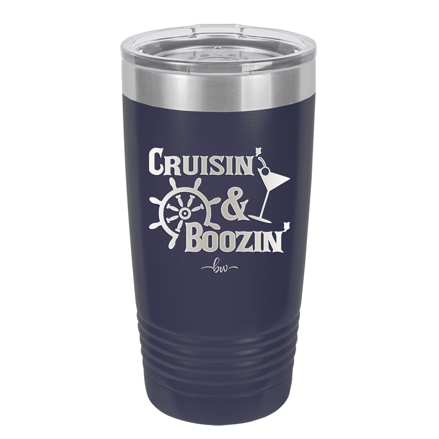 Cruisin and Boozin Cruise 1 - Laser Engraved Stainless Steel Drinkware - 1466 -