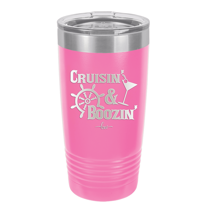 Cruisin and Boozin Cruise 1 - Laser Engraved Stainless Steel Drinkware - 1466 -