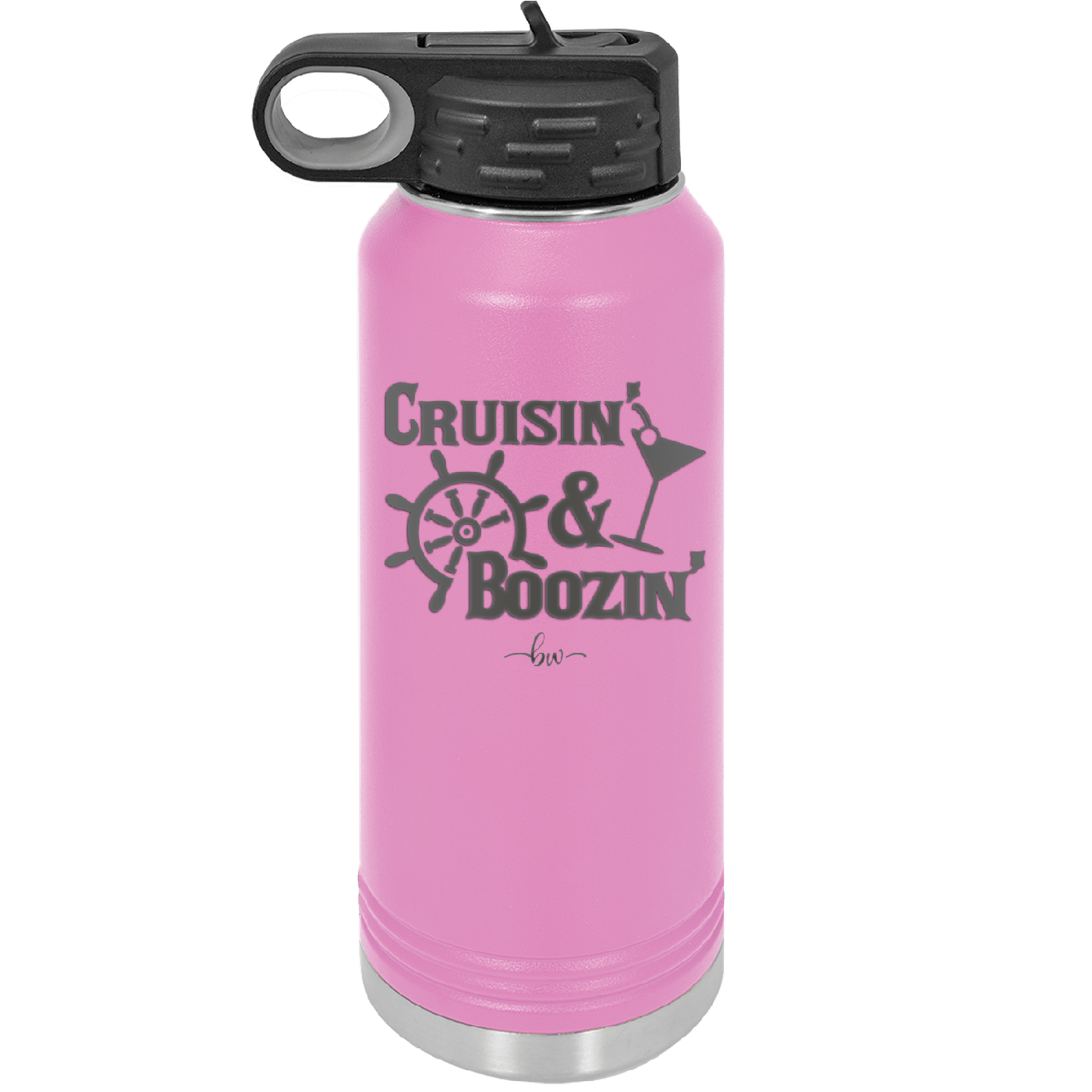 Cruisin and Boozin Cruise 1 - Laser Engraved Stainless Steel Drinkware - 1466 -