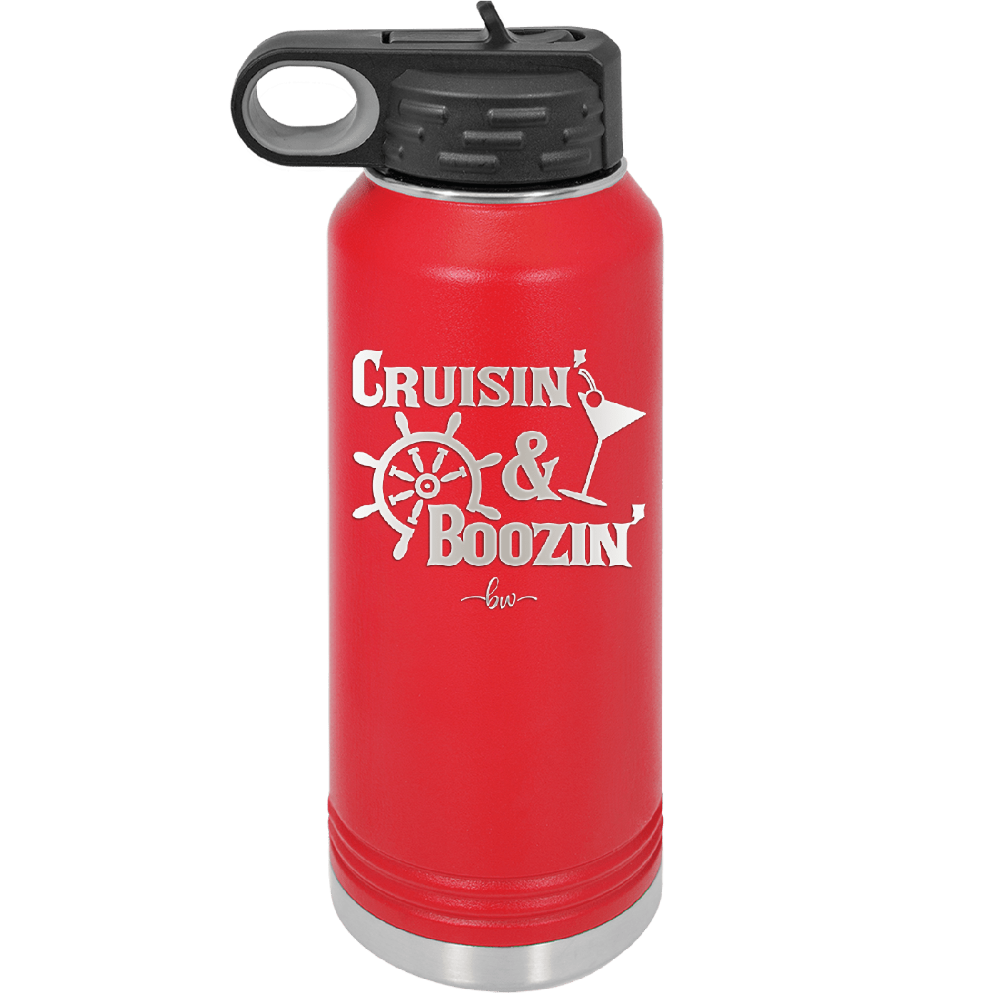 Cruisin and Boozin Cruise 1 - Laser Engraved Stainless Steel Drinkware - 1466 -