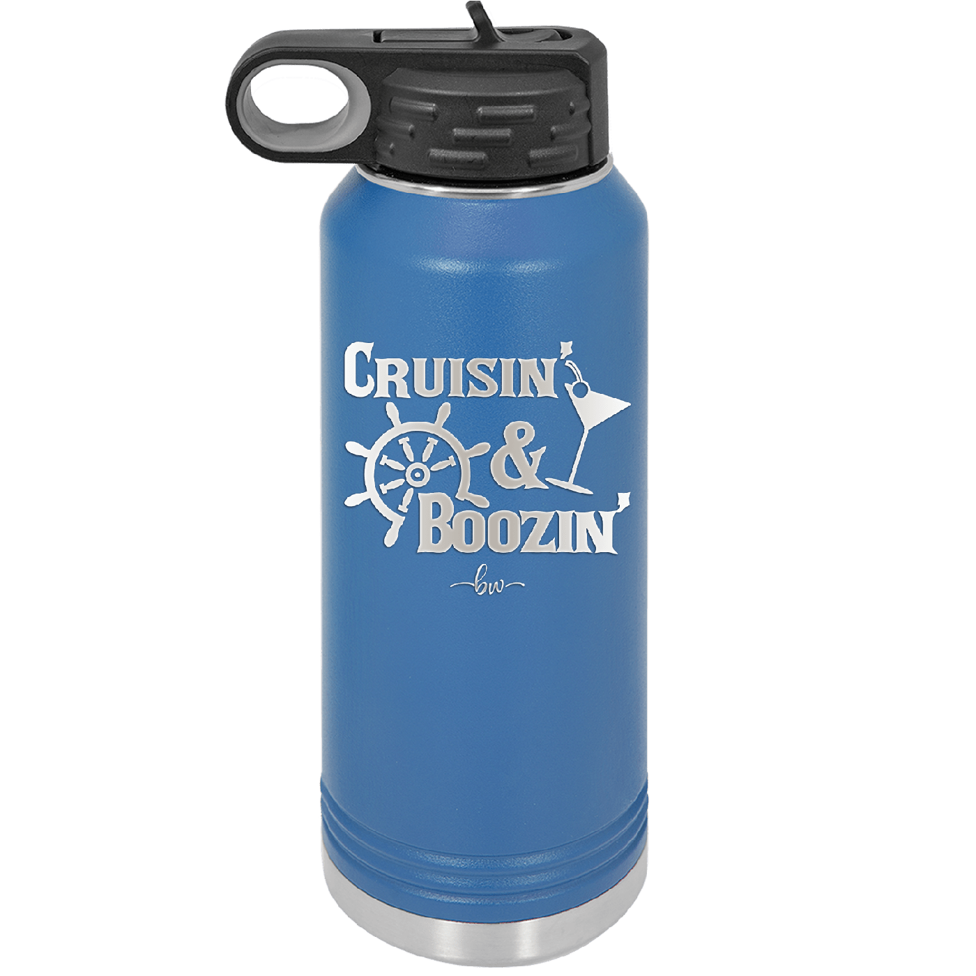 Cruisin and Boozin Cruise 1 - Laser Engraved Stainless Steel Drinkware - 1466 -