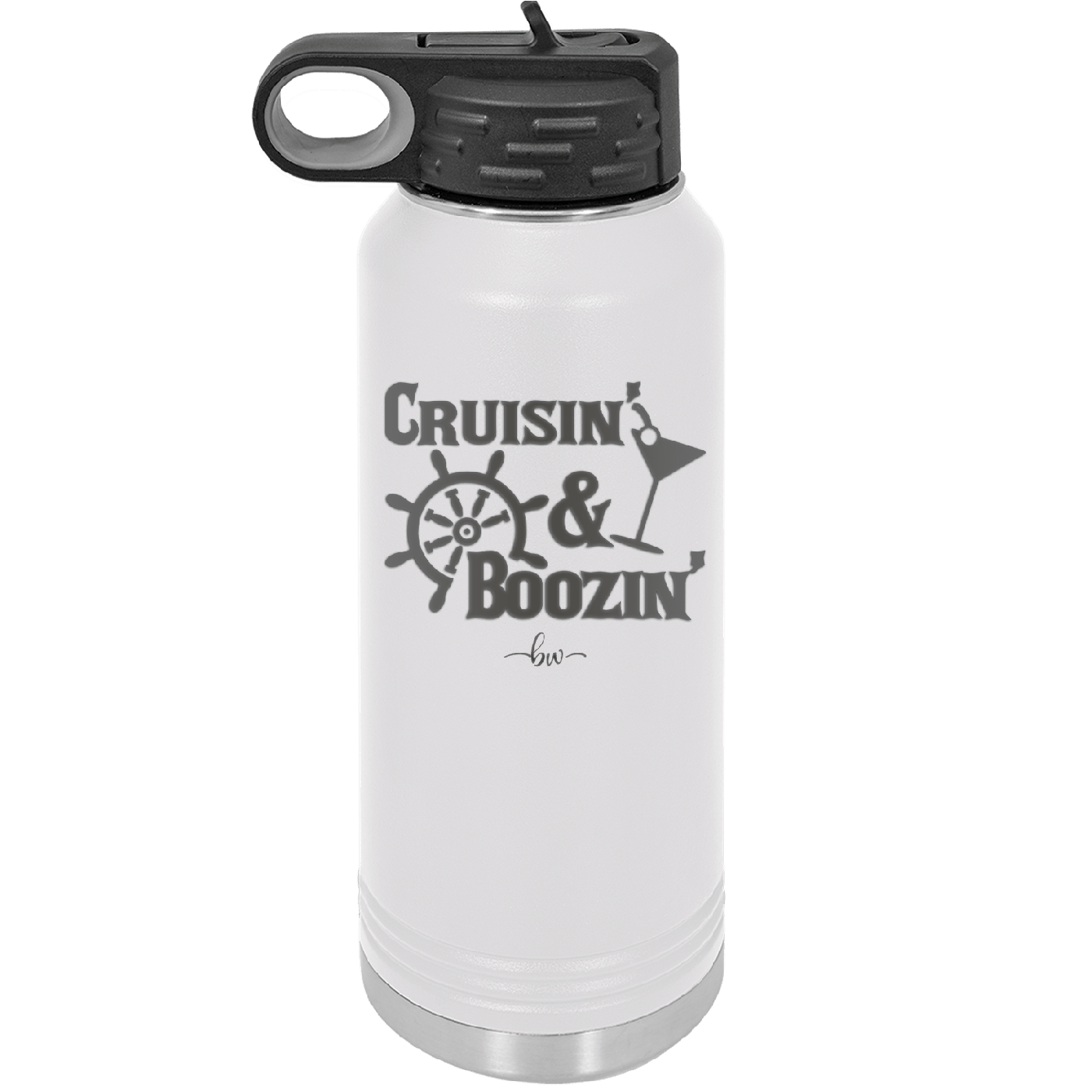 Cruisin and Boozin Cruise 1 - Laser Engraved Stainless Steel Drinkware - 1466 -