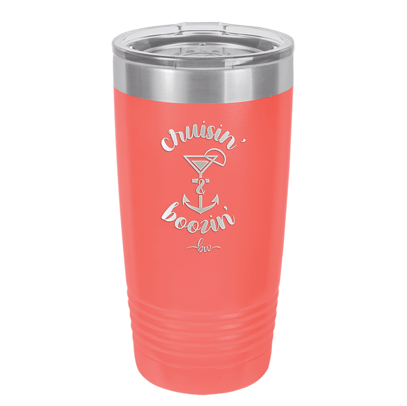 Cruisin and Boozin Cruise 2 - Laser Engraved Stainless Steel Drinkware - 1467 -