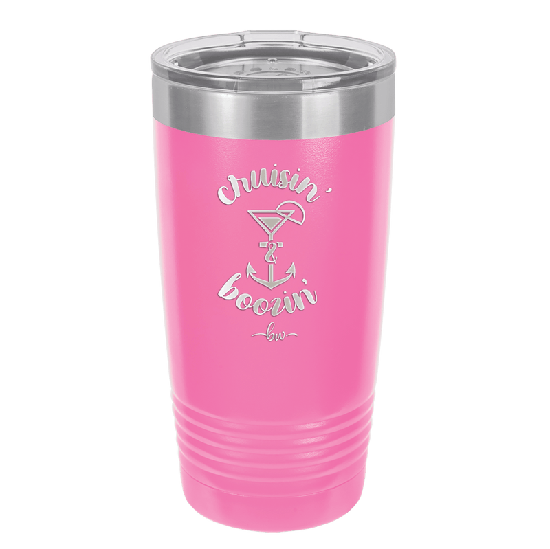 Cruisin and Boozin Cruise 2 - Laser Engraved Stainless Steel Drinkware - 1467 -