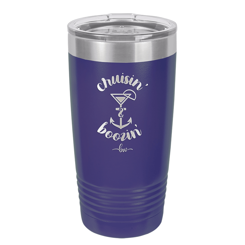Cruisin and Boozin Cruise 2 - Laser Engraved Stainless Steel Drinkware - 1467 -