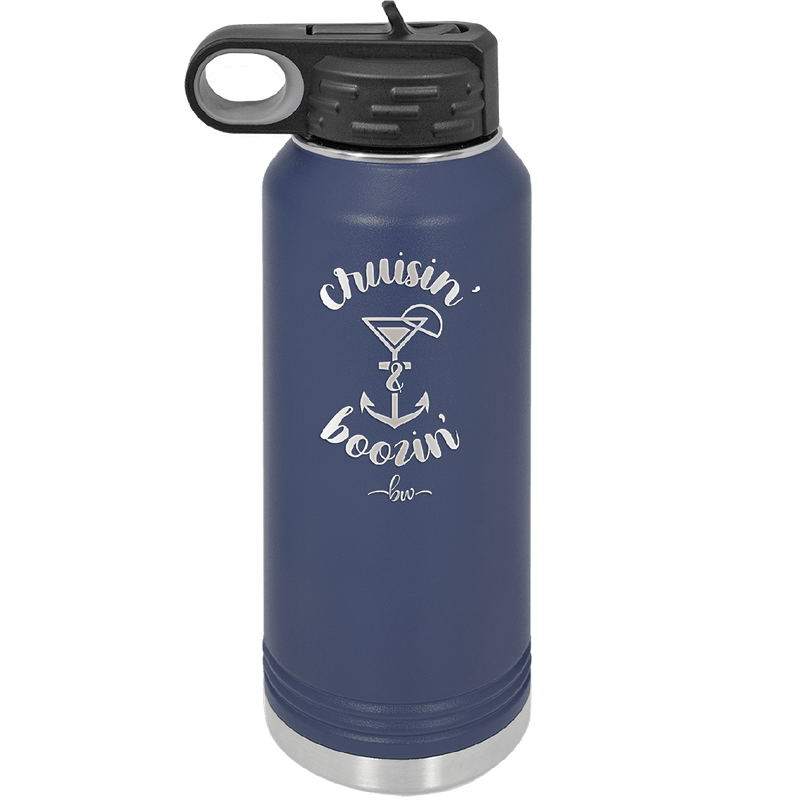 Cruisin and Boozin Cruise 2 - Laser Engraved Stainless Steel Drinkware - 1467 -