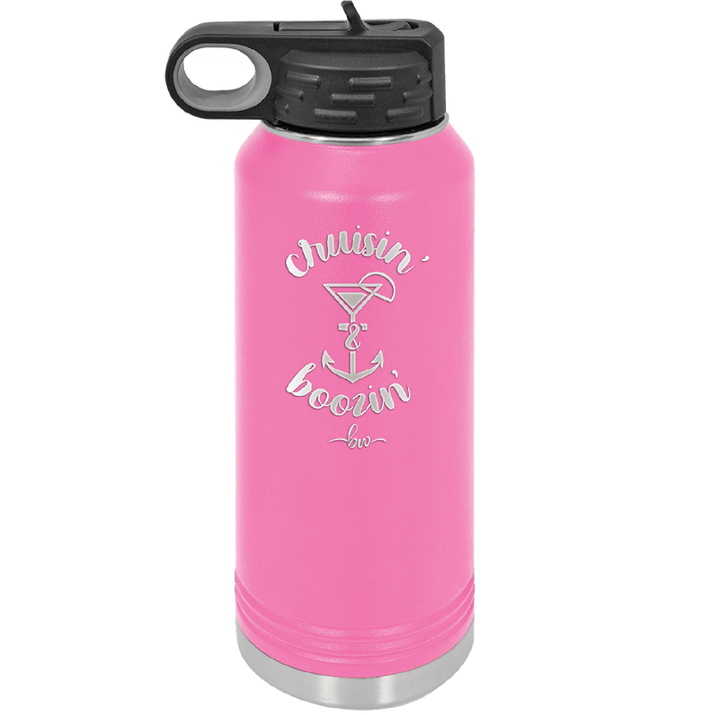 Cruisin and Boozin Cruise 2 - Laser Engraved Stainless Steel Drinkware - 1467 -