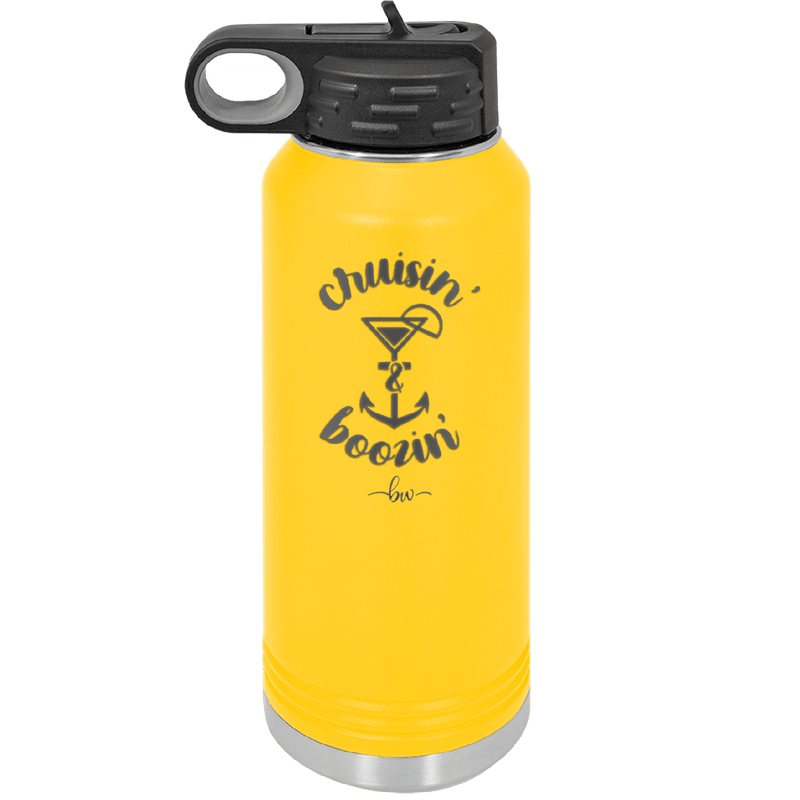 Cruisin and Boozin Cruise 2 - Laser Engraved Stainless Steel Drinkware - 1467 -