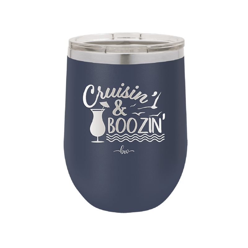 Cruisin and Boozin Cruise 3 - Laser Engraved Stainless Steel Drinkware - 1468 -