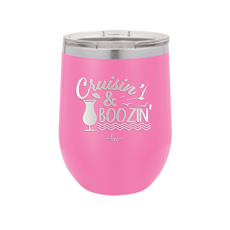 Cruisin and Boozin Cruise 3 - Laser Engraved Stainless Steel Drinkware - 1468 -