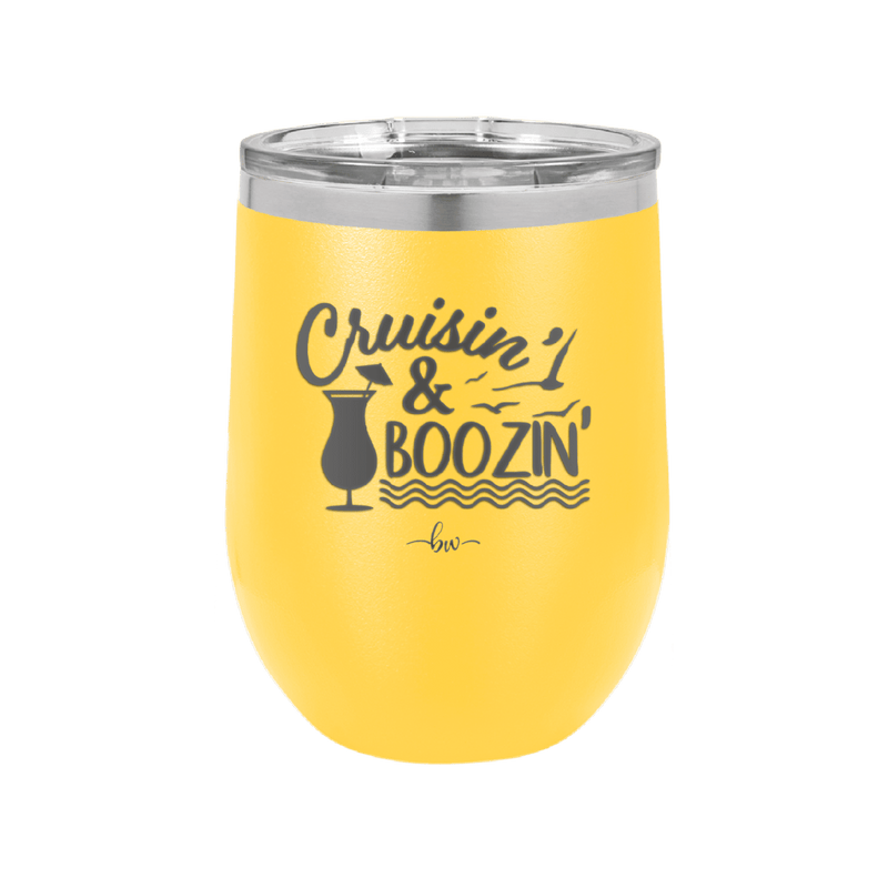Cruisin and Boozin Cruise 3 - Laser Engraved Stainless Steel Drinkware - 1468 -