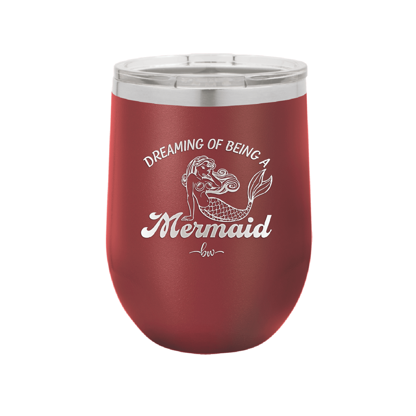 Dreaming of Being a Mermaid 1 - Laser Engraved Stainless Steel Drinkware - 1469 -