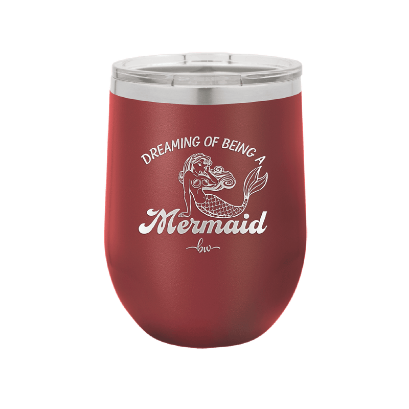 Dreaming of Being a Mermaid 1 - Laser Engraved Stainless Steel Drinkware - 1469 -