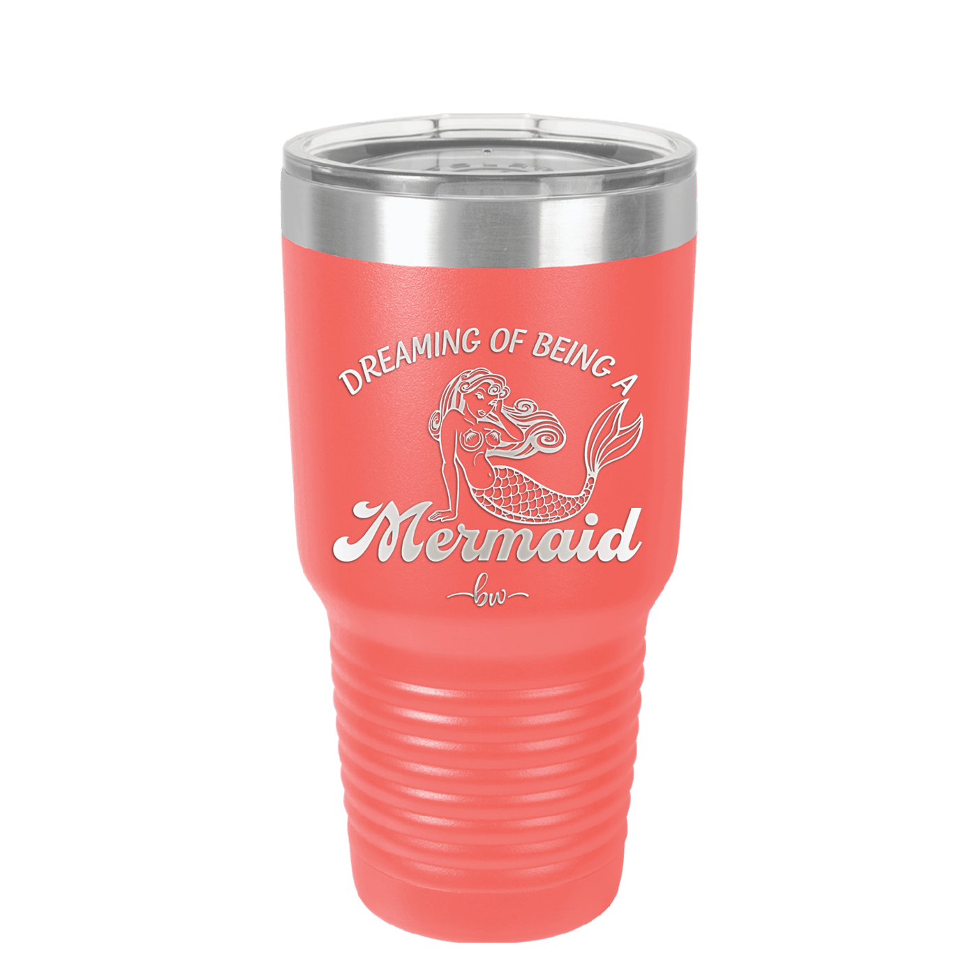 Dreaming of Being a Mermaid 1 - Laser Engraved Stainless Steel Drinkware - 1469 -