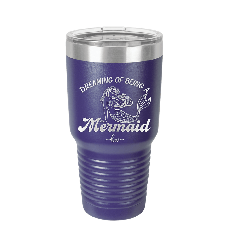 Dreaming of Being a Mermaid 1 - Laser Engraved Stainless Steel Drinkware - 1469 -