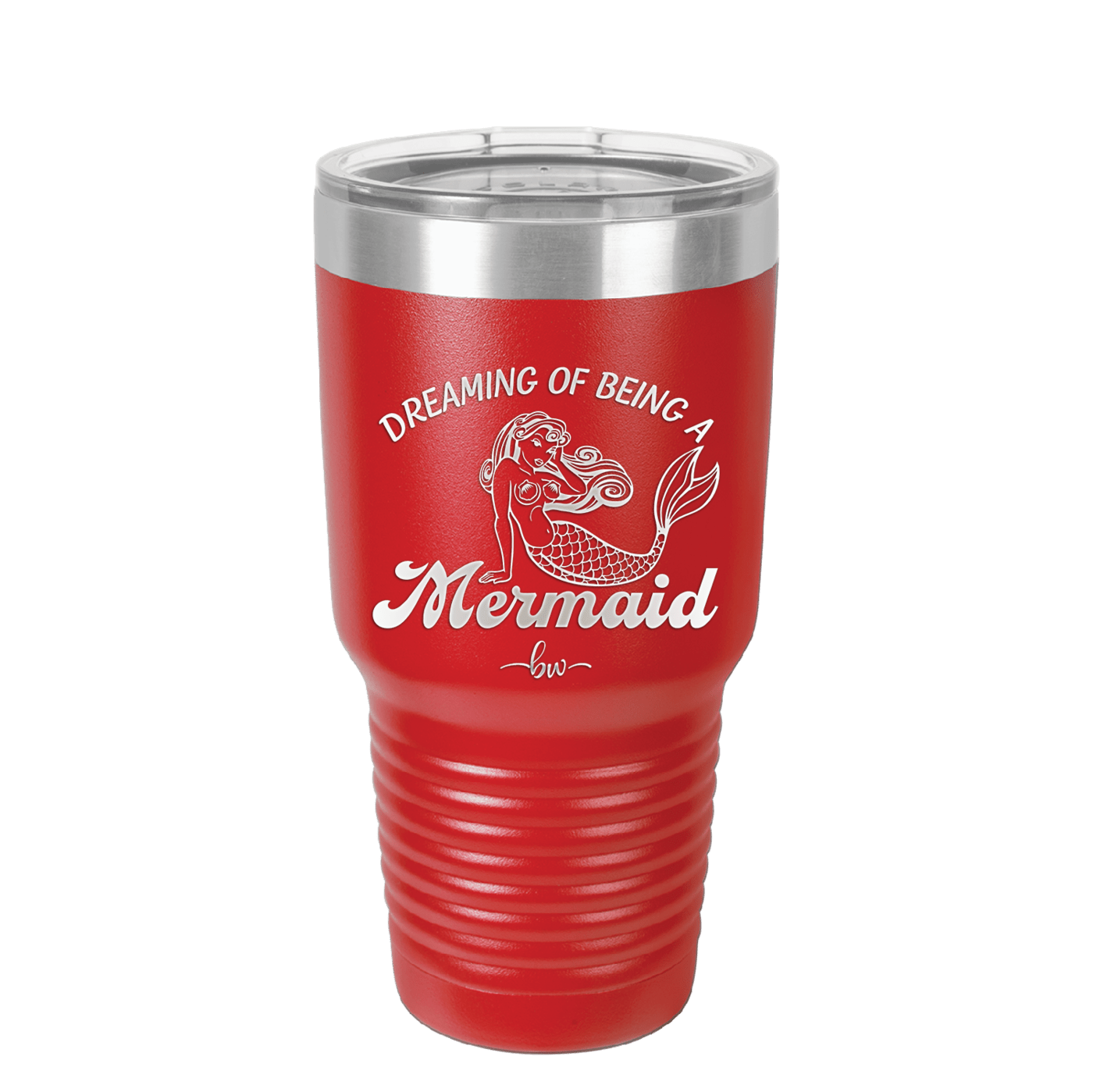 Dreaming of Being a Mermaid 1 - Laser Engraved Stainless Steel Drinkware - 1469 -