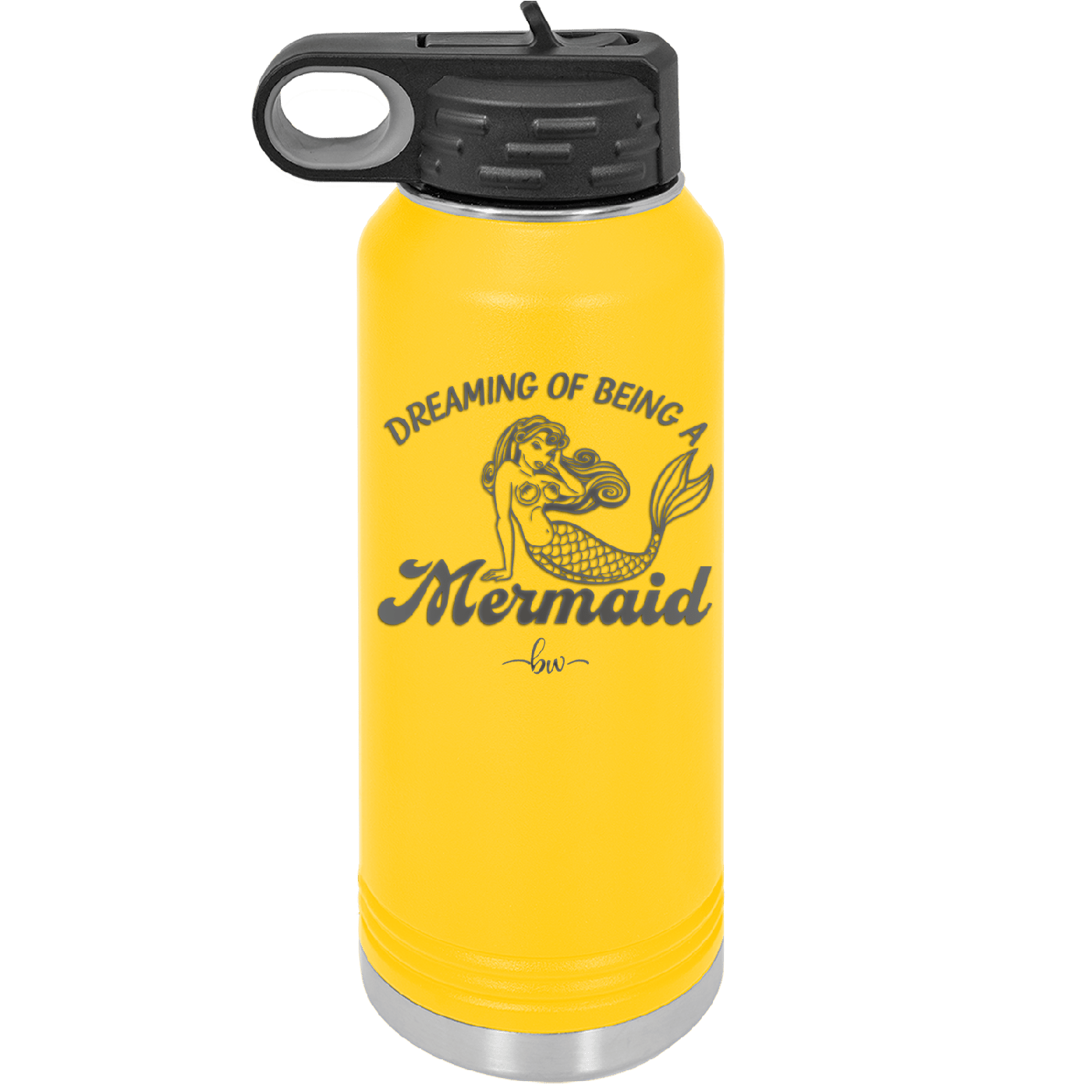Dreaming of Being a Mermaid 1 - Laser Engraved Stainless Steel Drinkware - 1469 -