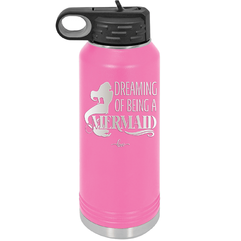 Dreaming of Being a Mermaid 2 - Laser Engraved Stainless Steel Drinkware - 1470 -