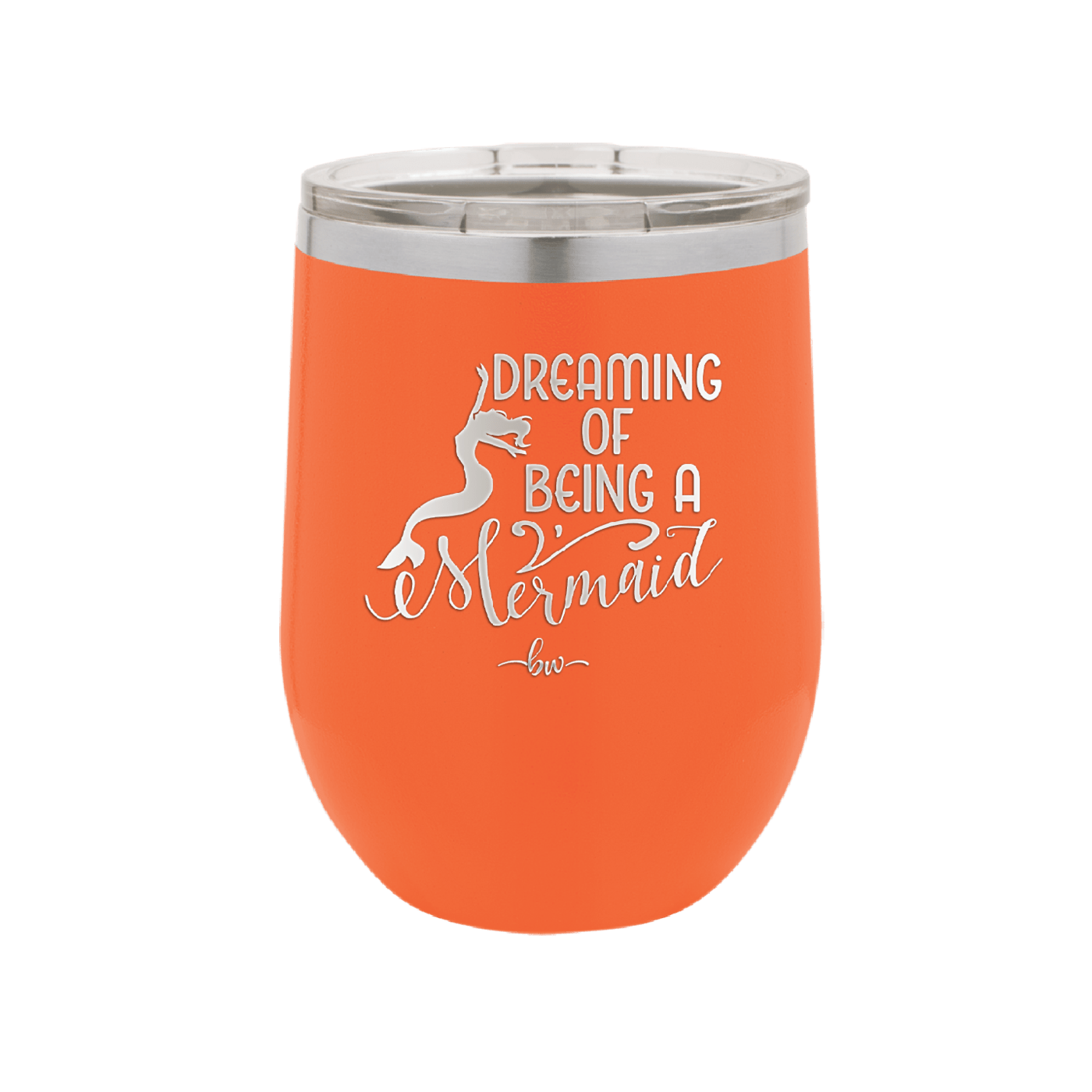 Dreaming of Being a Mermaid 3 - Laser Engraved Stainless Steel Drinkware - 1471 -