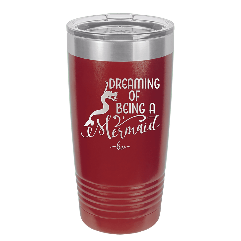 Dreaming of Being a Mermaid 3 - Laser Engraved Stainless Steel Drinkware - 1471 -