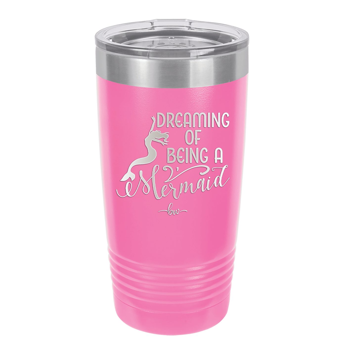 Dreaming of Being a Mermaid 3 - Laser Engraved Stainless Steel Drinkware - 1471 -