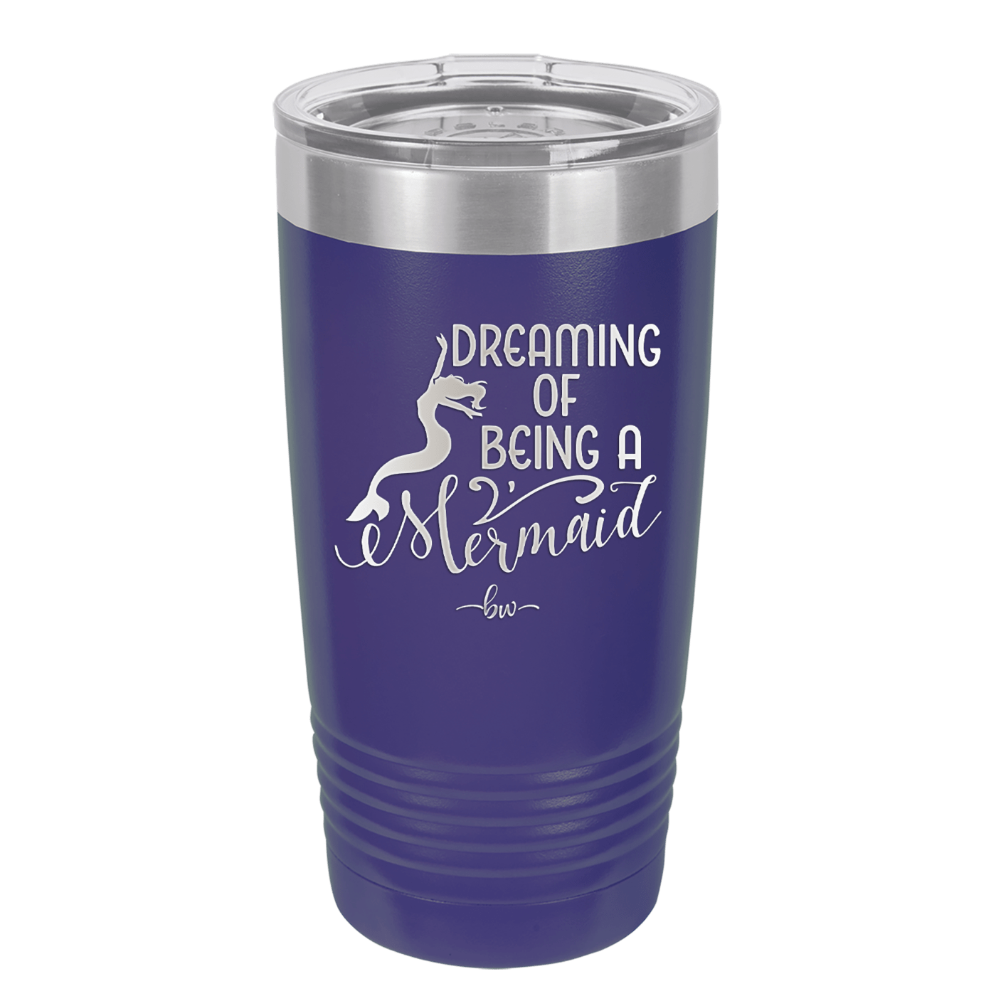 Dreaming of Being a Mermaid 3 - Laser Engraved Stainless Steel Drinkware - 1471 -