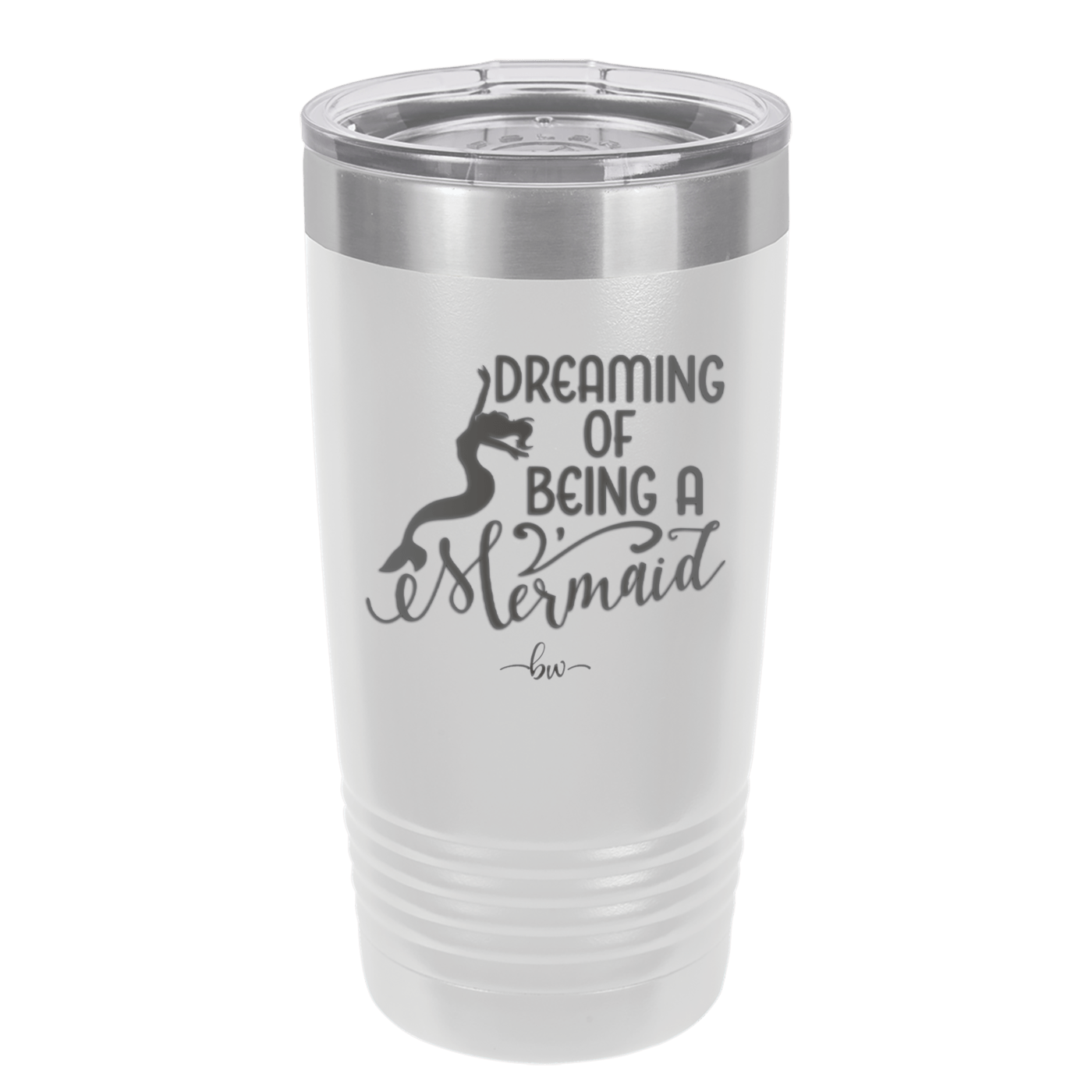 Dreaming of Being a Mermaid 3 - Laser Engraved Stainless Steel Drinkware - 1471 -