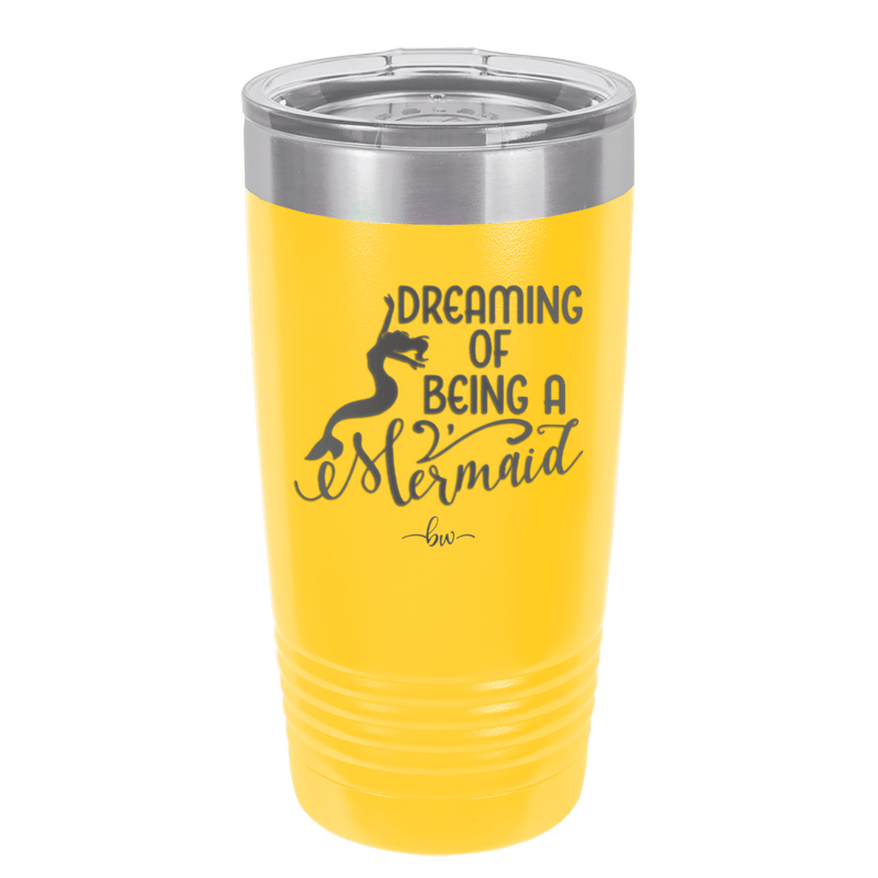 Dreaming of Being a Mermaid 3 - Laser Engraved Stainless Steel Drinkware - 1471 -