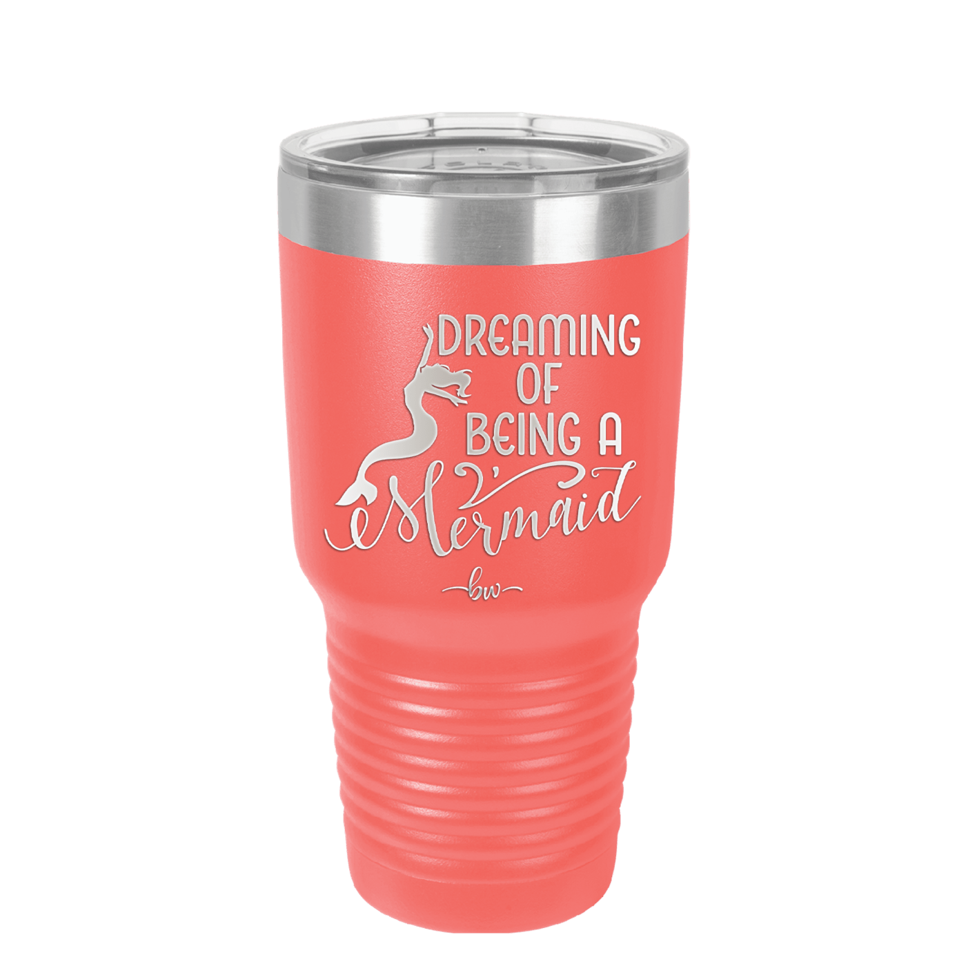 Dreaming of Being a Mermaid 3 - Laser Engraved Stainless Steel Drinkware - 1471 -