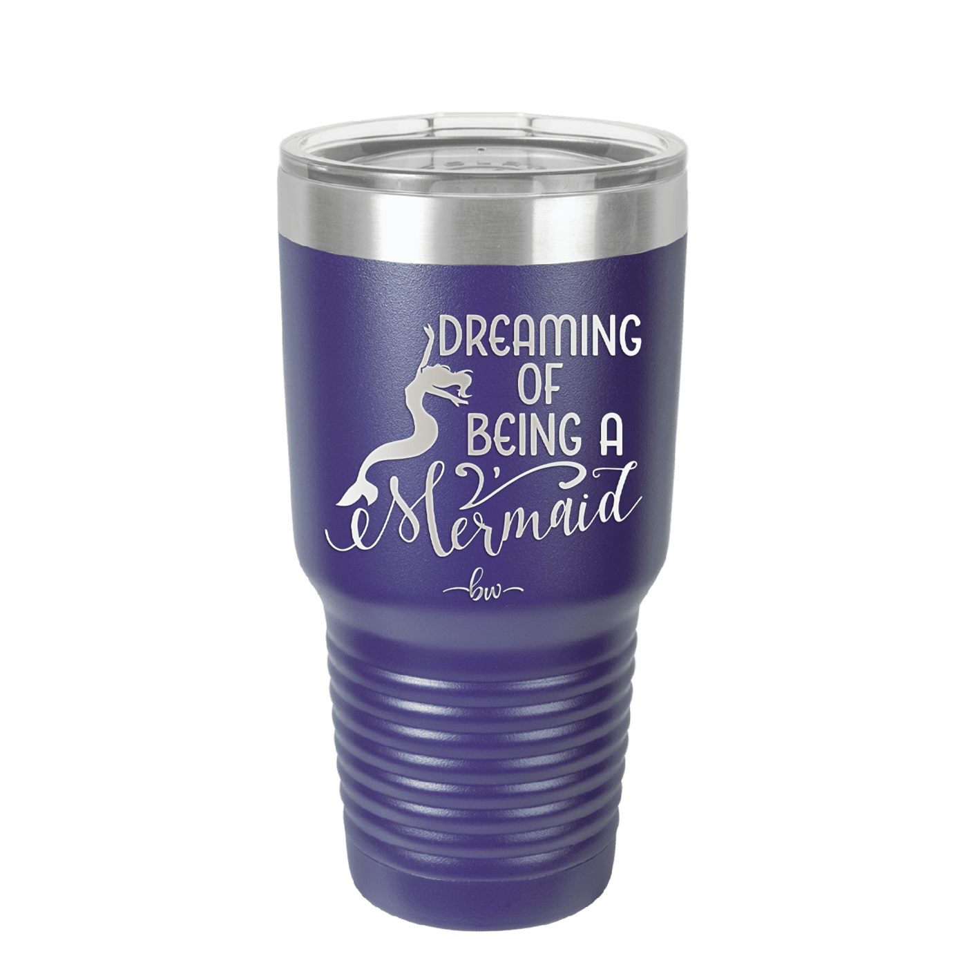 Dreaming of Being a Mermaid 3 - Laser Engraved Stainless Steel Drinkware - 1471 -