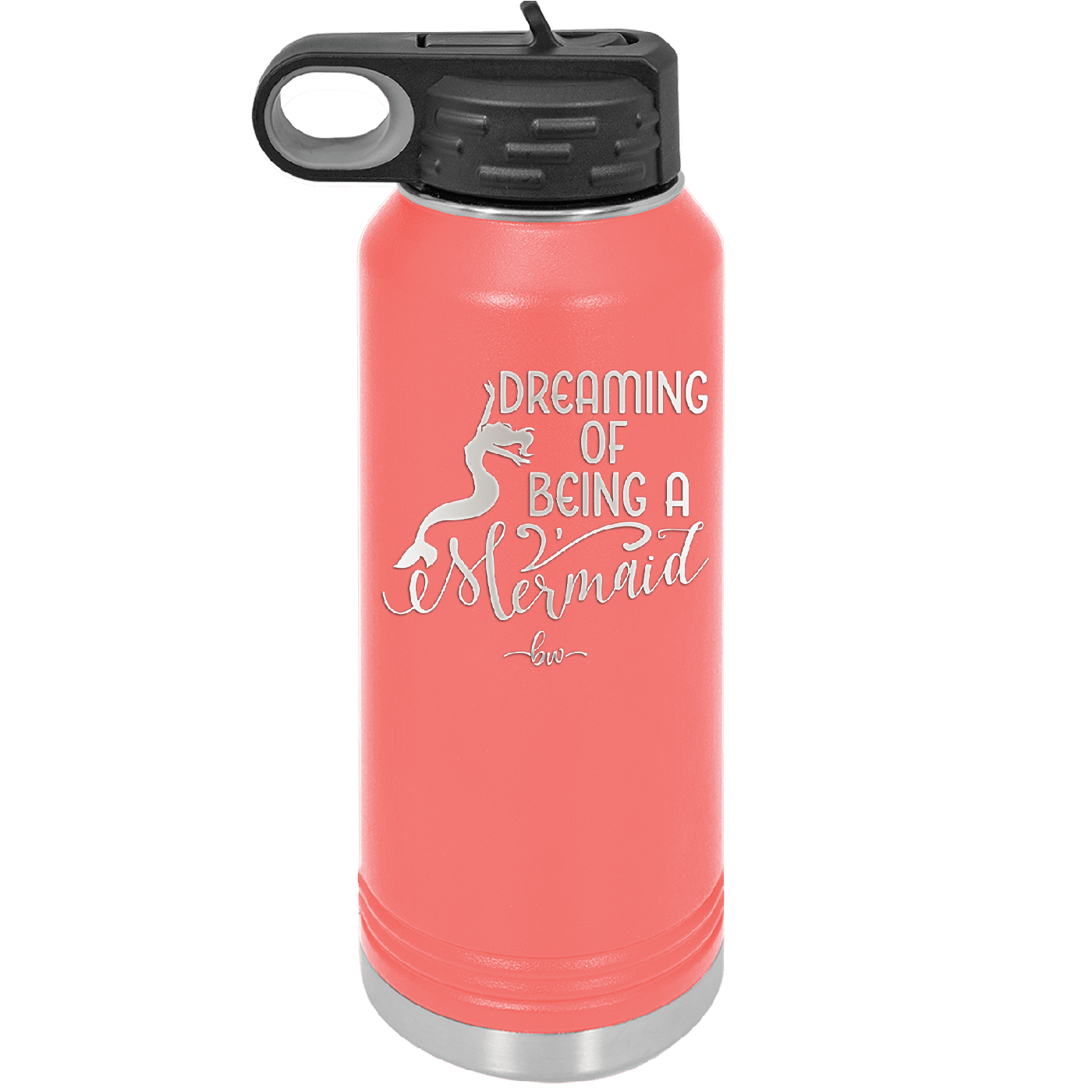 Dreaming of Being a Mermaid 3 - Laser Engraved Stainless Steel Drinkware - 1471 -