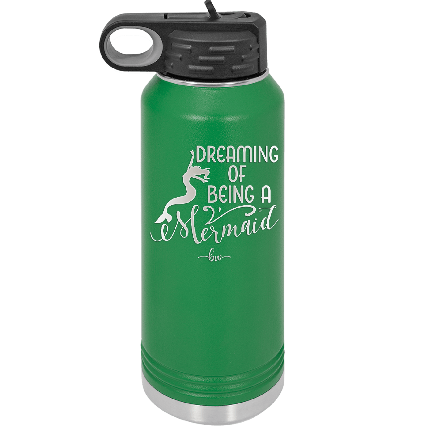 Dreaming of Being a Mermaid 3 - Laser Engraved Stainless Steel Drinkware - 1471 -