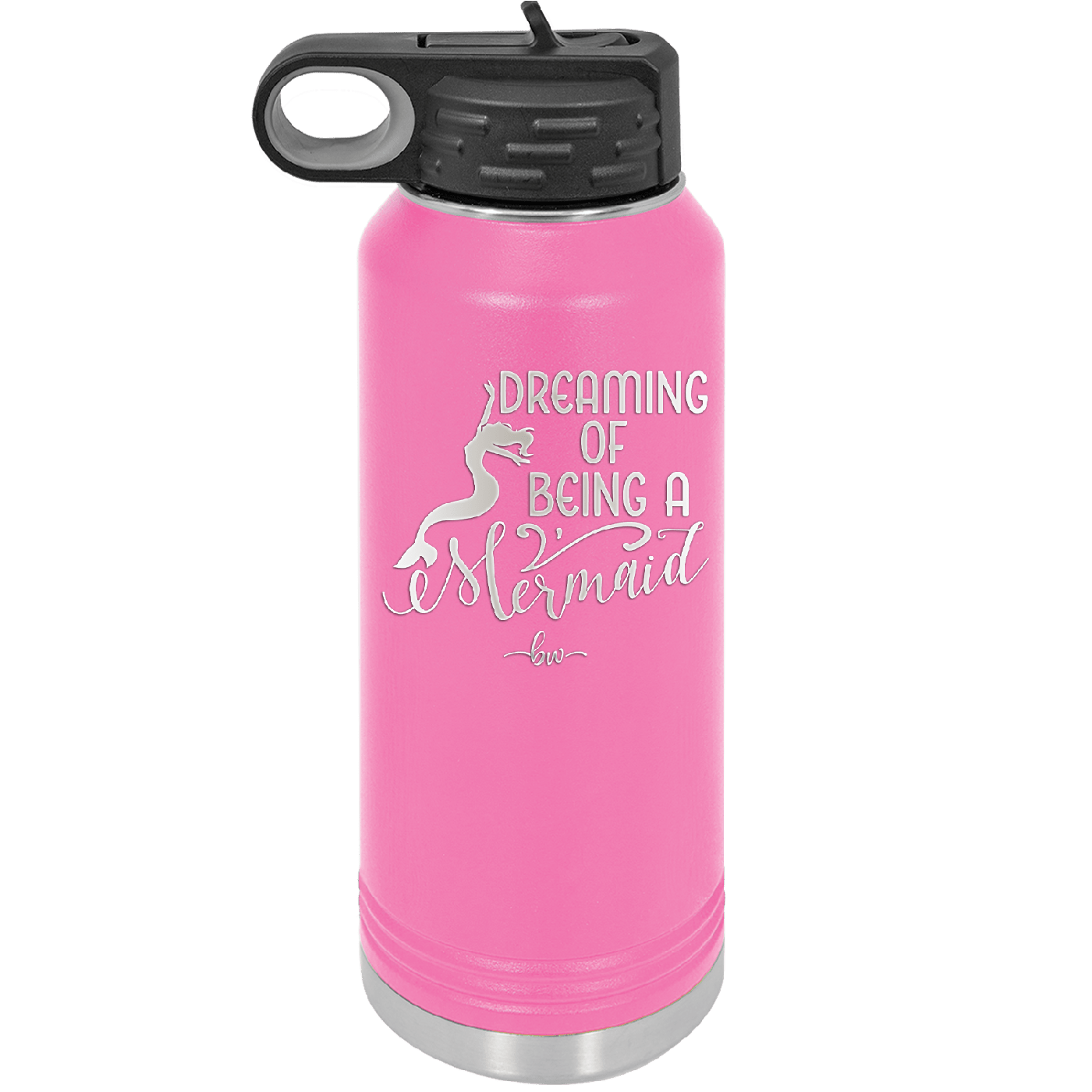 Dreaming of Being a Mermaid 3 - Laser Engraved Stainless Steel Drinkware - 1471 -