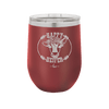 Happy Heifer Floral - Laser Engraved Stainless Steel Drinkware - 1483 -