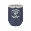 Happy Heifer Floral - Laser Engraved Stainless Steel Drinkware - 1483 -