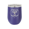 Happy Heifer Floral - Laser Engraved Stainless Steel Drinkware - 1483 -
