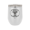 Happy Heifer Floral - Laser Engraved Stainless Steel Drinkware - 1483 -