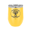 Happy Heifer Floral - Laser Engraved Stainless Steel Drinkware - 1483 -