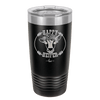 Happy Heifer Floral - Laser Engraved Stainless Steel Drinkware - 1483 -