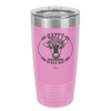 Happy Heifer Floral - Laser Engraved Stainless Steel Drinkware - 1483 -