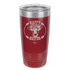 Happy Heifer Floral - Laser Engraved Stainless Steel Drinkware - 1483 -