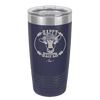Happy Heifer Floral - Laser Engraved Stainless Steel Drinkware - 1483 -