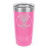 Happy Heifer Floral - Laser Engraved Stainless Steel Drinkware - 1483 -