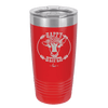 Happy Heifer Floral - Laser Engraved Stainless Steel Drinkware - 1483 -