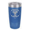 Happy Heifer Floral - Laser Engraved Stainless Steel Drinkware - 1483 -